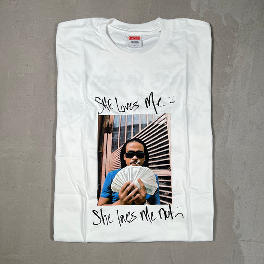 Supreme Max B Tee White (2025) Size Small NEW x17289