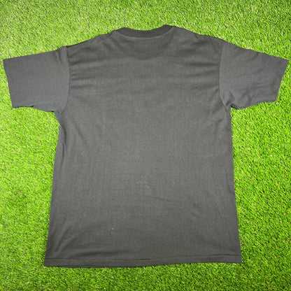1990s Erie Railroad Black Tee Size XL USED v16860