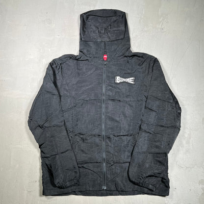 Supreme Skew Hooded Nylon Jacket Black (2017) Size Medium USED x18367