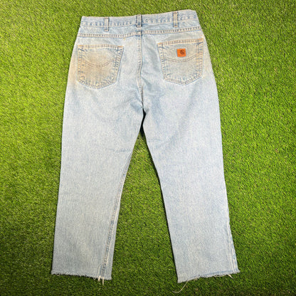 Y2K Carhartt Light Blue Denim Painters Size 36 USED v17992