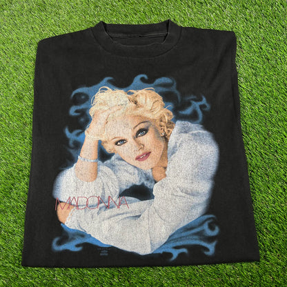 1994 Madonna "Bedtime Stories" Black Tee Size XL USED v16867