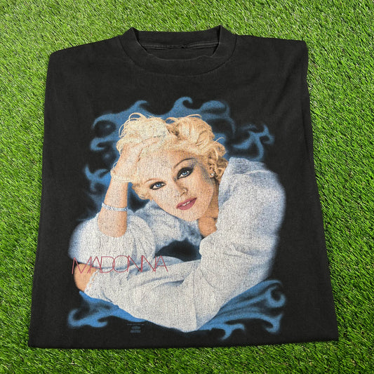 1994 Madonna "Bedtime Stories" Black Tee Size XL USED v16867