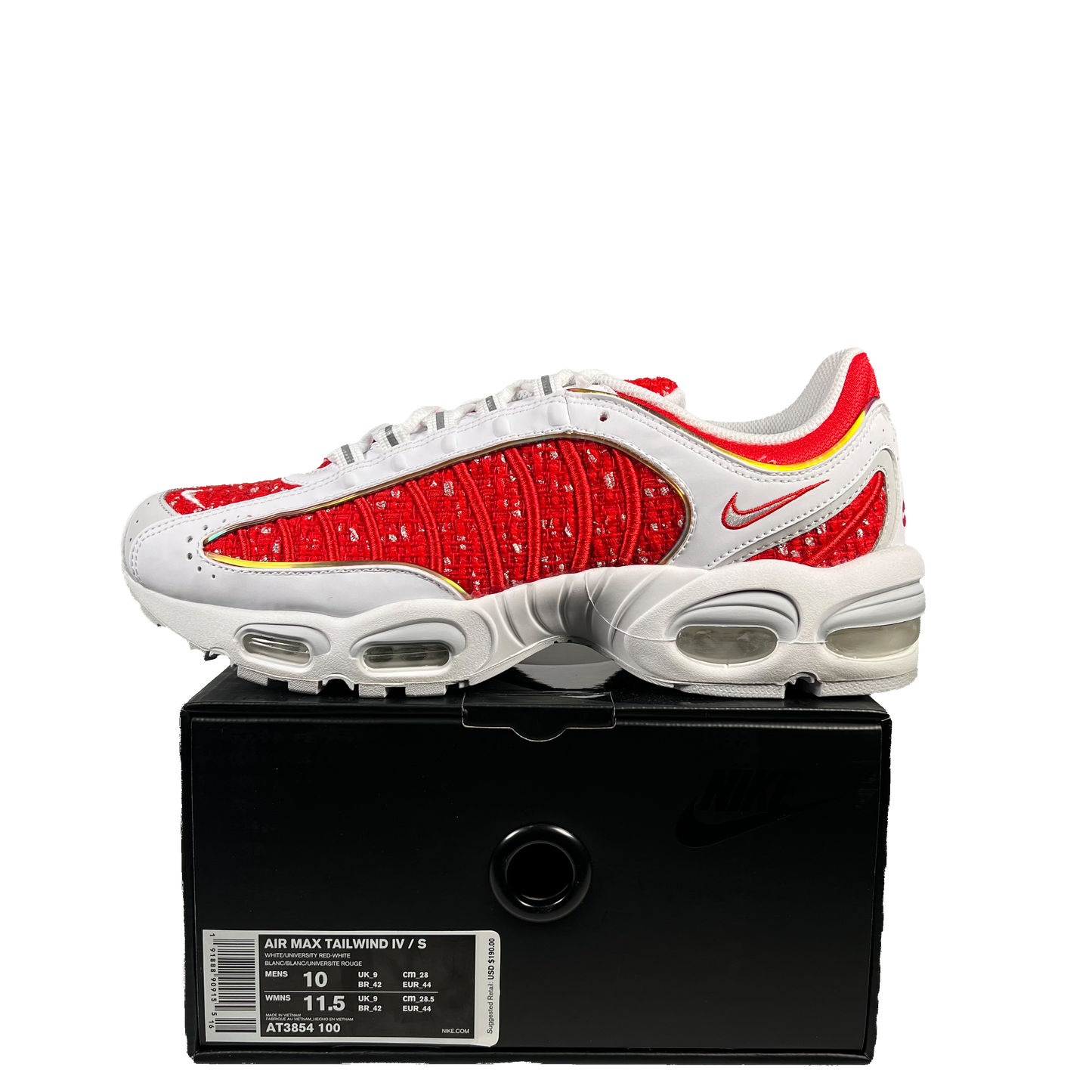 Nike Air Max Tailwind 4 Supreme White (2019) Size 10 NEW s20085