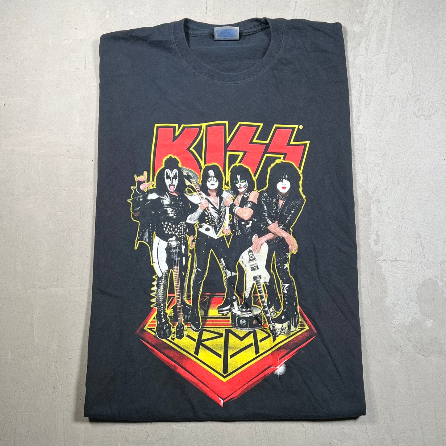 Kiss Army Offical Member Black Tee Size XXL USED v19357