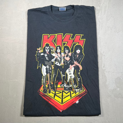 Kiss Army Offical Member Black Tee Size XXL USED v19357