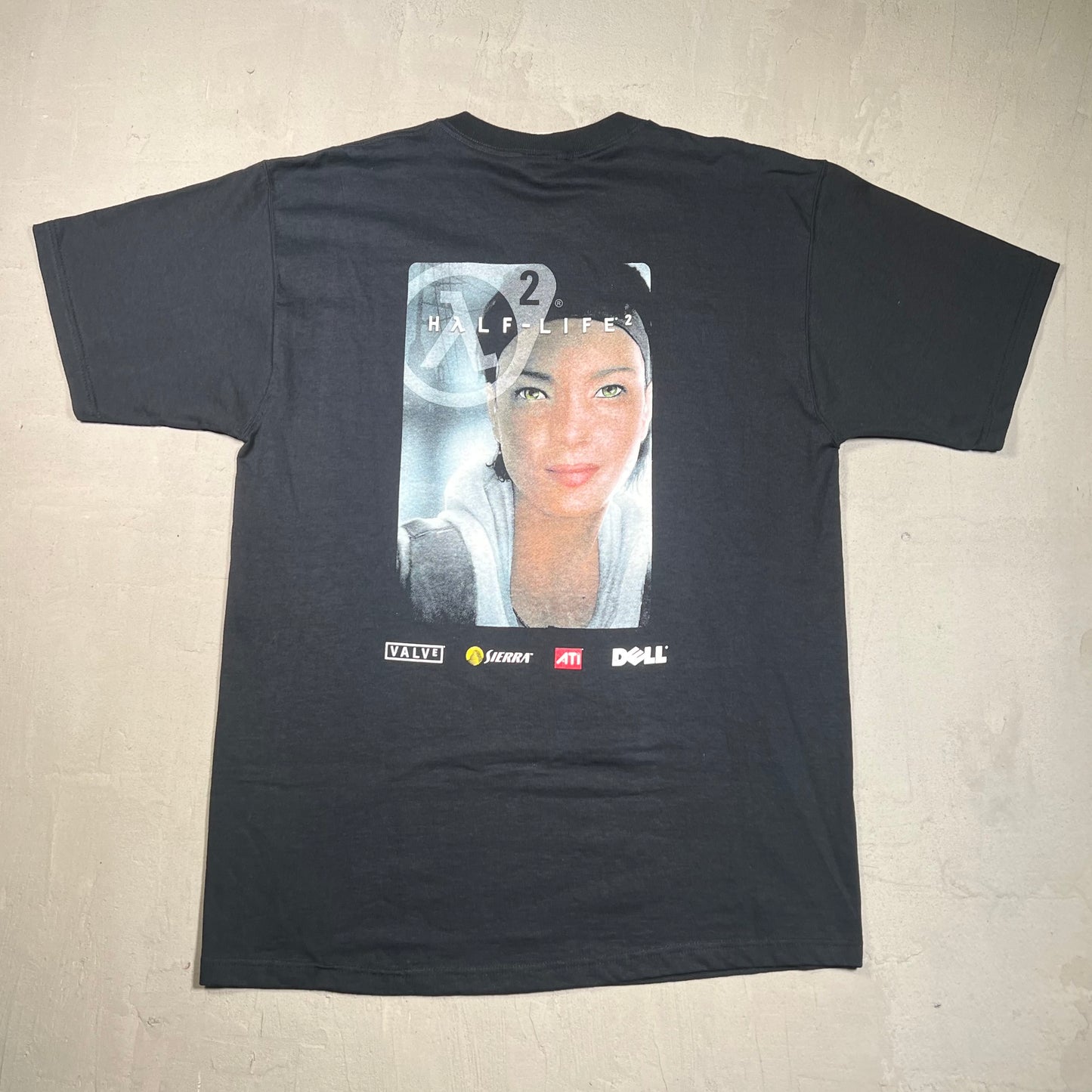 2004 Half-Life 2 Promo Tee Black Size Large USED v19389