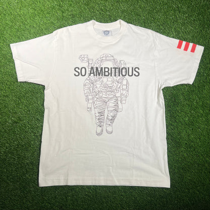 2010 Billionaire Boys Club Jay Z So Ambitious Astronut White Tee Size Large USED x15913