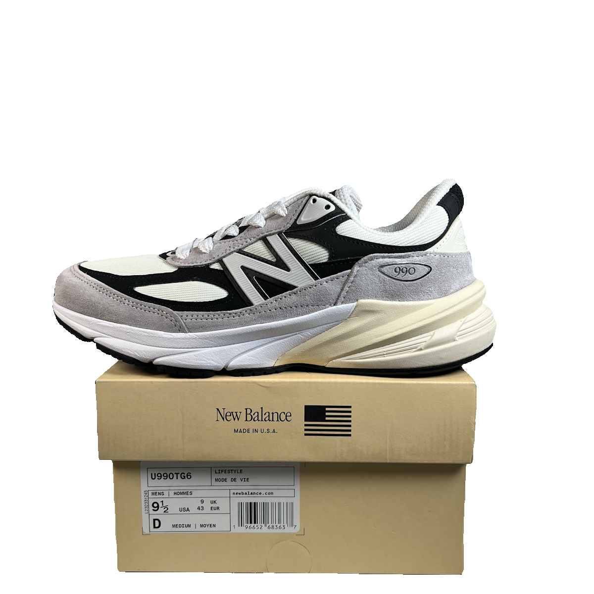 New Balance 990v6 MiUSA Teddy Santis Grey Black (2024) Size 9.5 USED s22919