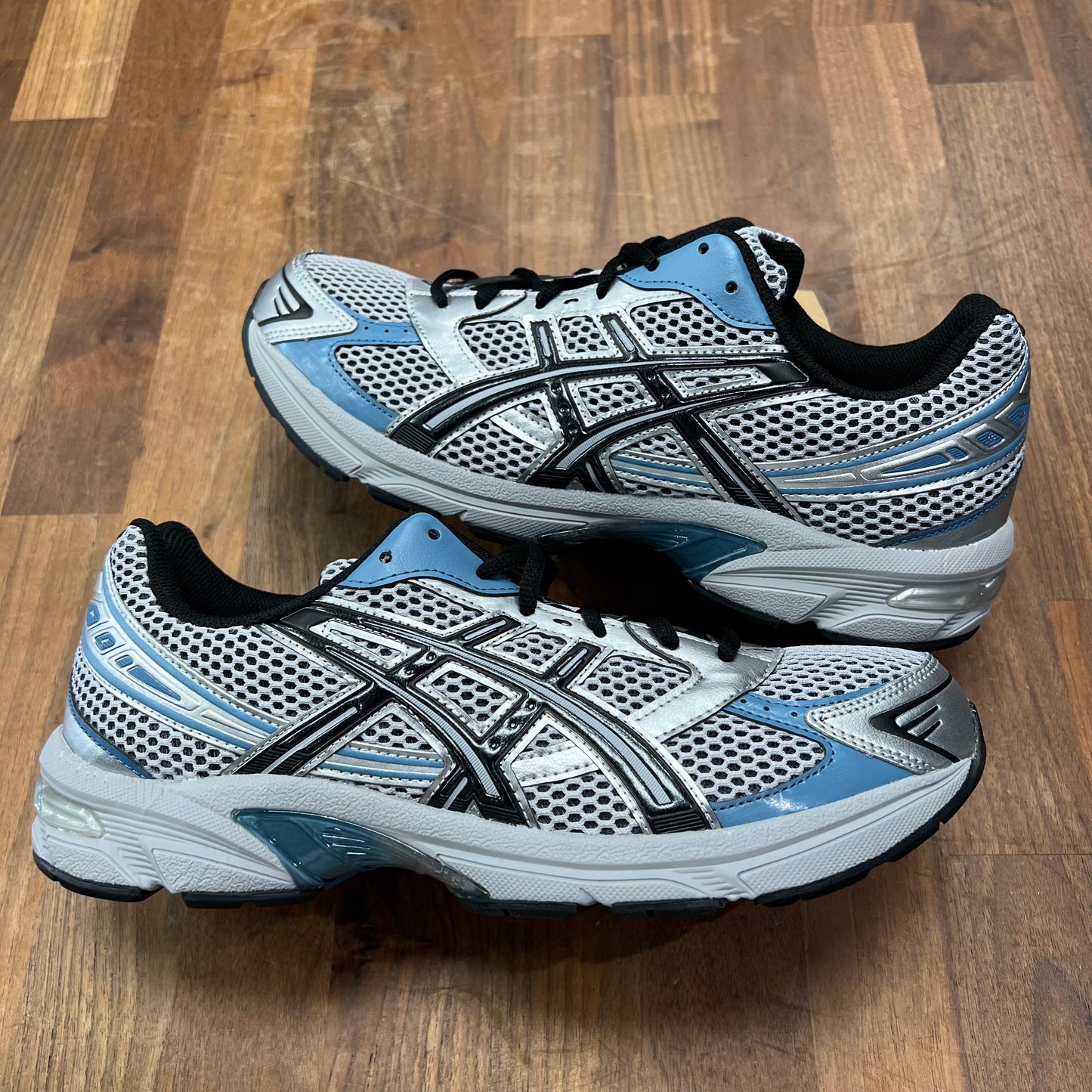 Asics Gel-1130 Black Blue Silver Size 10.5 NEW s16344