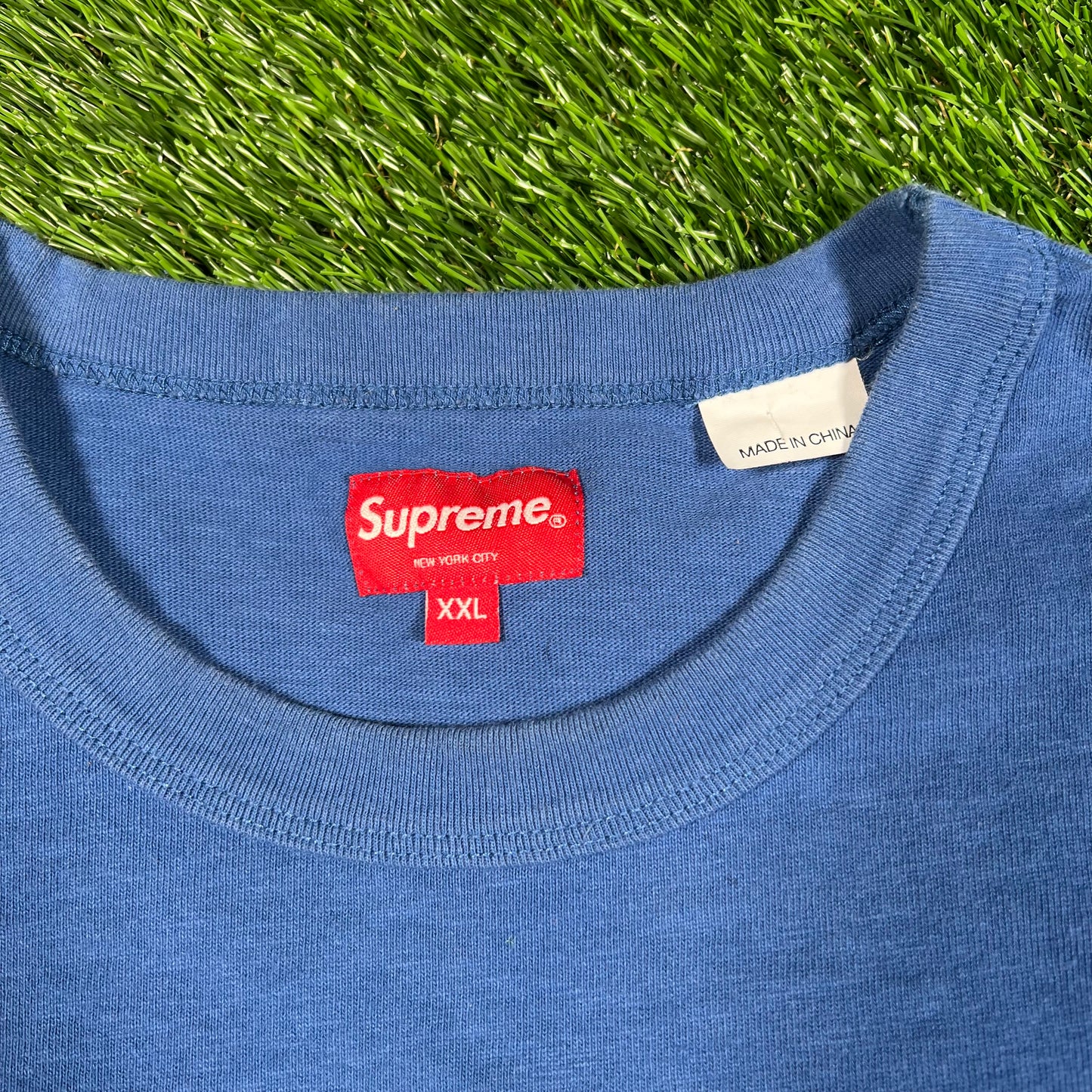 Supreme "One, Two, F You" Blue Tee (2023) Size XXL USED x15391