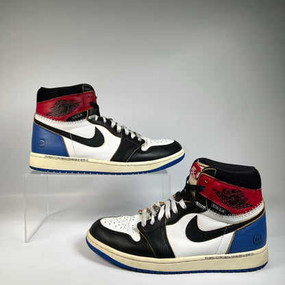 Jordan 1 High Fragment Union Varsity Red Sport Royal (2025) Size 9 USED s23647