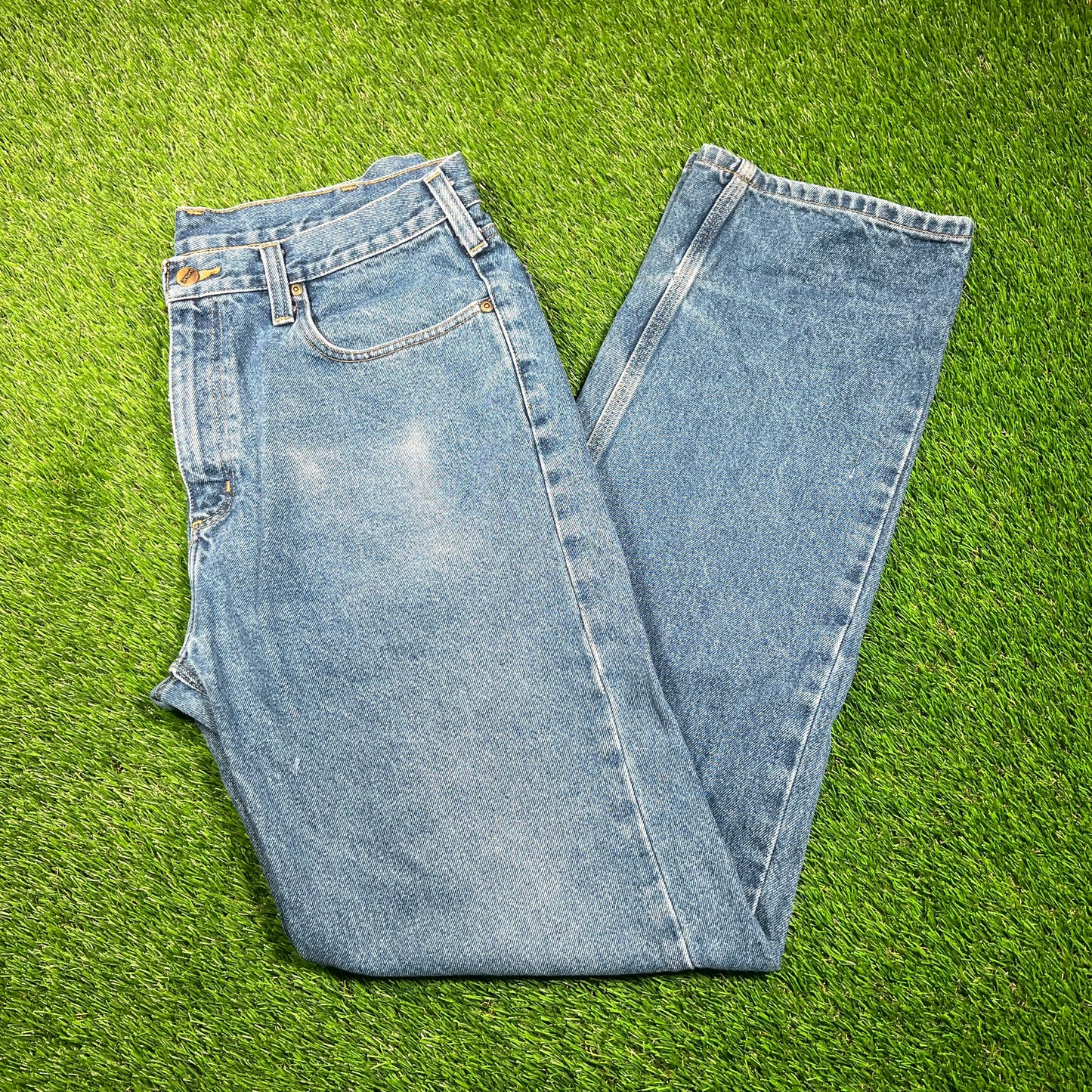 Y2K Carhartt Workwear Blue Jeans Pants Size 36 USED v18710