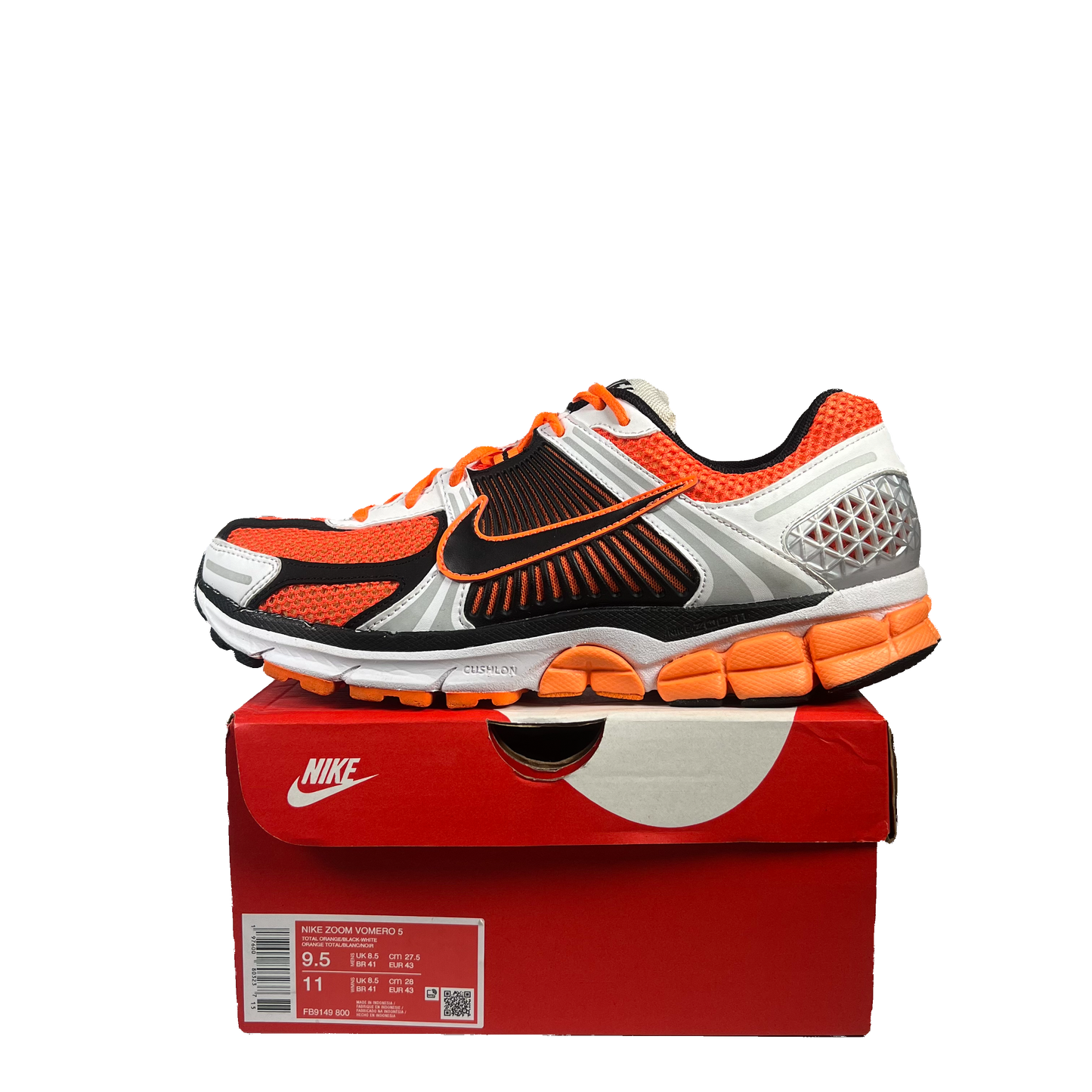 Nike Zoom Vomero 5 Total Orange (2024) Size 9.5 USED s19981