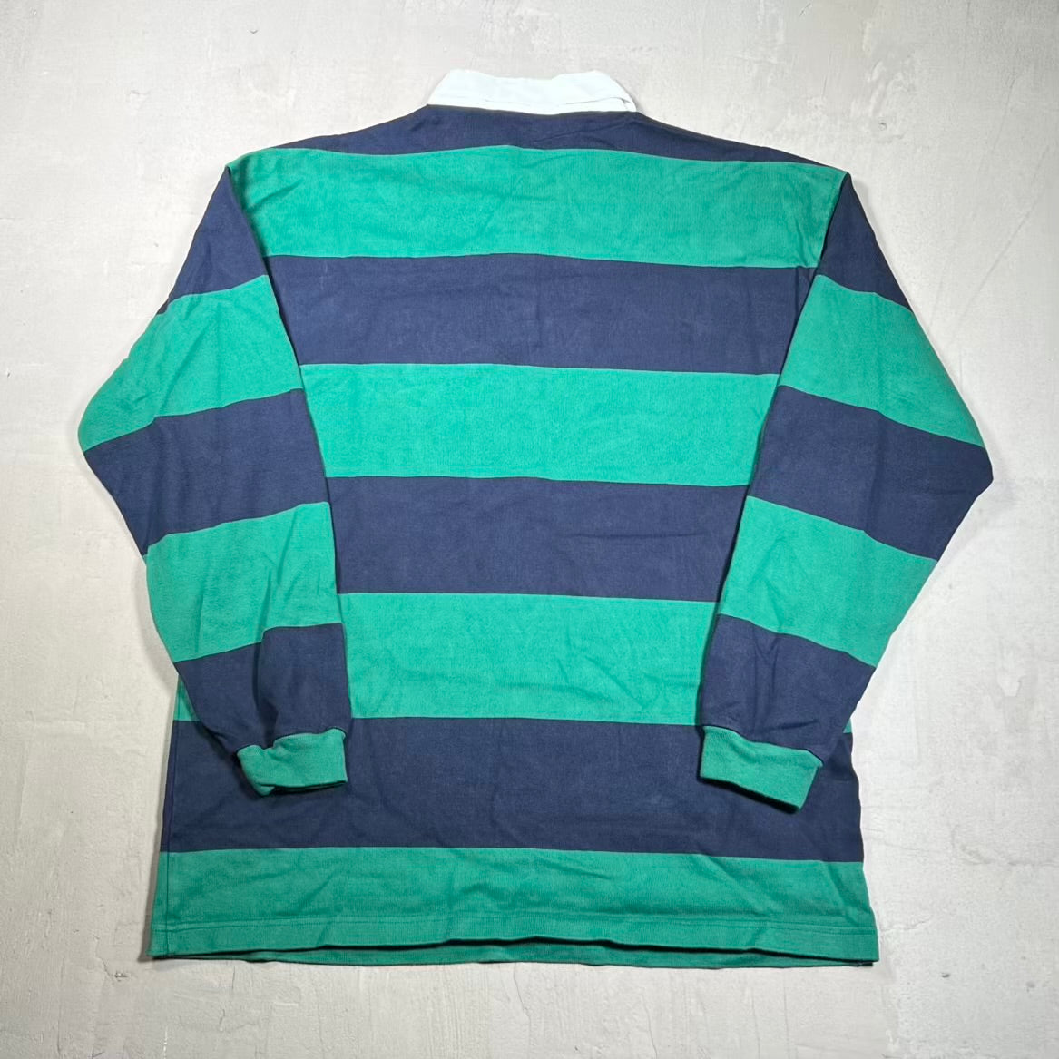 Eric Emanuel EE Blue/Green Longsleeve Rugby Size XL USED x18654