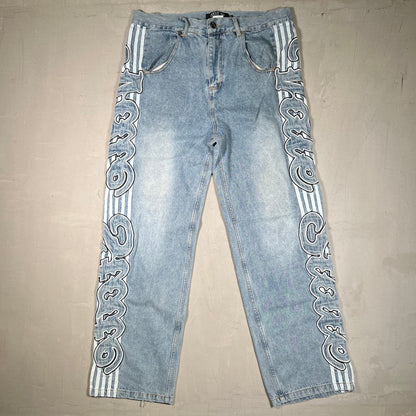 Vale Forever Insignia Light Blue Denim Jeans Size 34 USED x17245