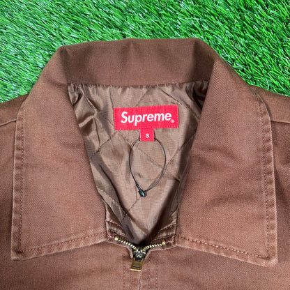 Supreme "The Crow" Brown Work Jacket (2021) Size Small USED x15428