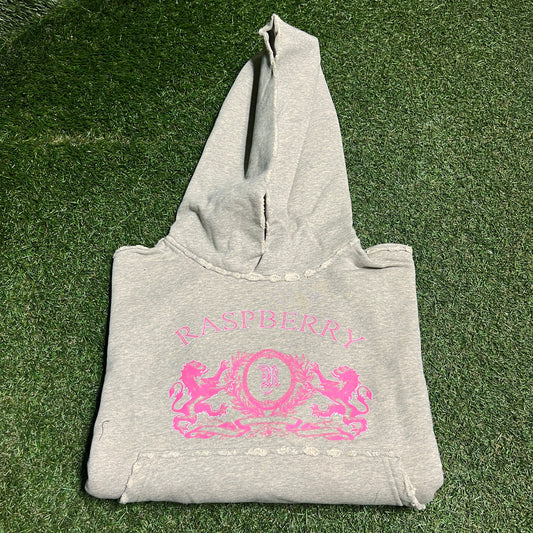 GV Gallery Raspberry Hills "Crest" Grey Hoodie Size Small NEW x13766