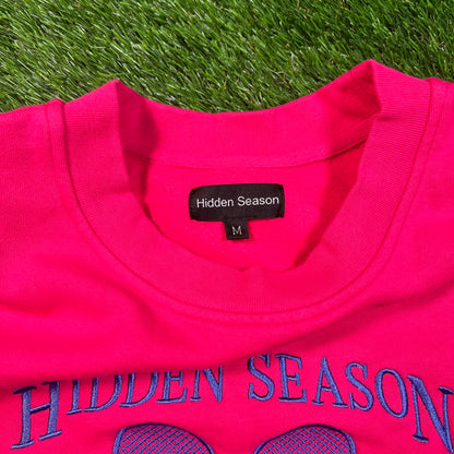 Hidden Season Pink "Athletics" Crewneck Size Medium USED x16833