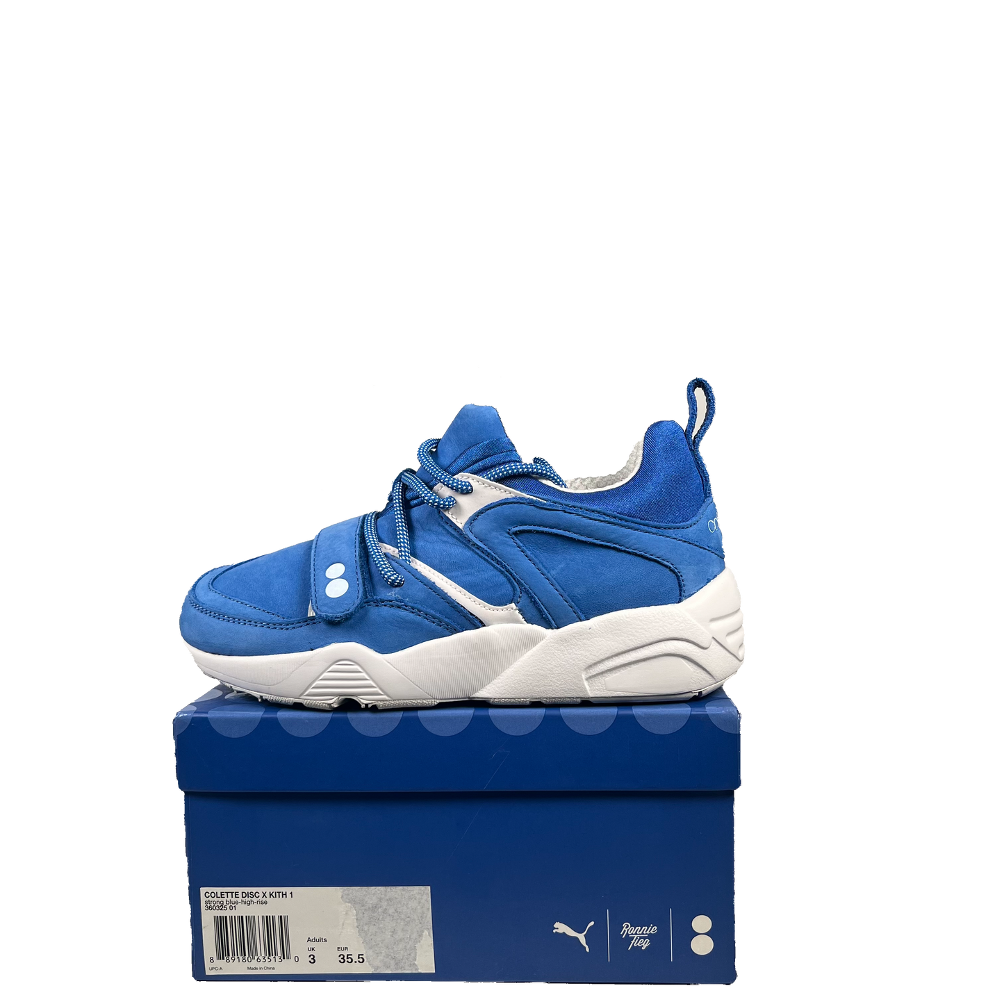 Puma Blaze of Glory Ronnie Fieg Colette Blue (2016) Size 4 USED s20929