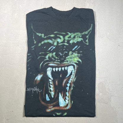 Travis Scott Circus Maximus Tiger Black Tee Size Medium USED x17383