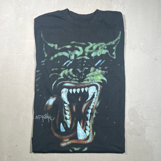 Travis Scott Circus Maximus Tiger Black Tee Size Medium USED x17383
