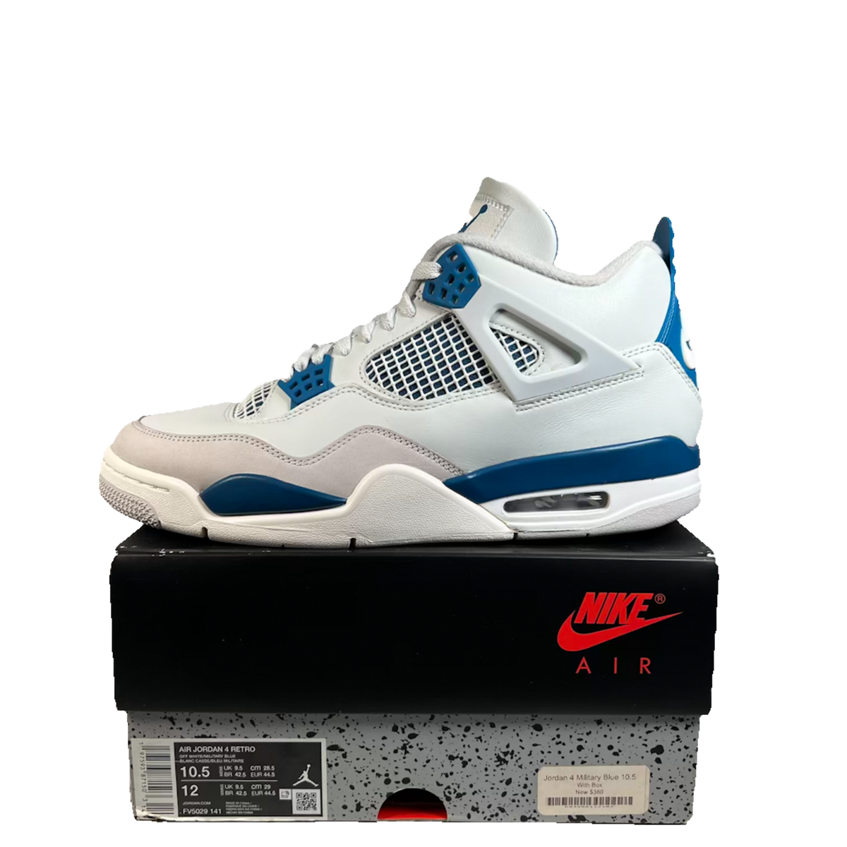Jordan 4 Military Blue (2024) Size 10.5 USED s23351