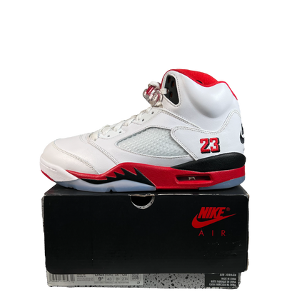 Jordan 5 Fire Red Black Tongue (2025) Size 9.5 USED s22355
