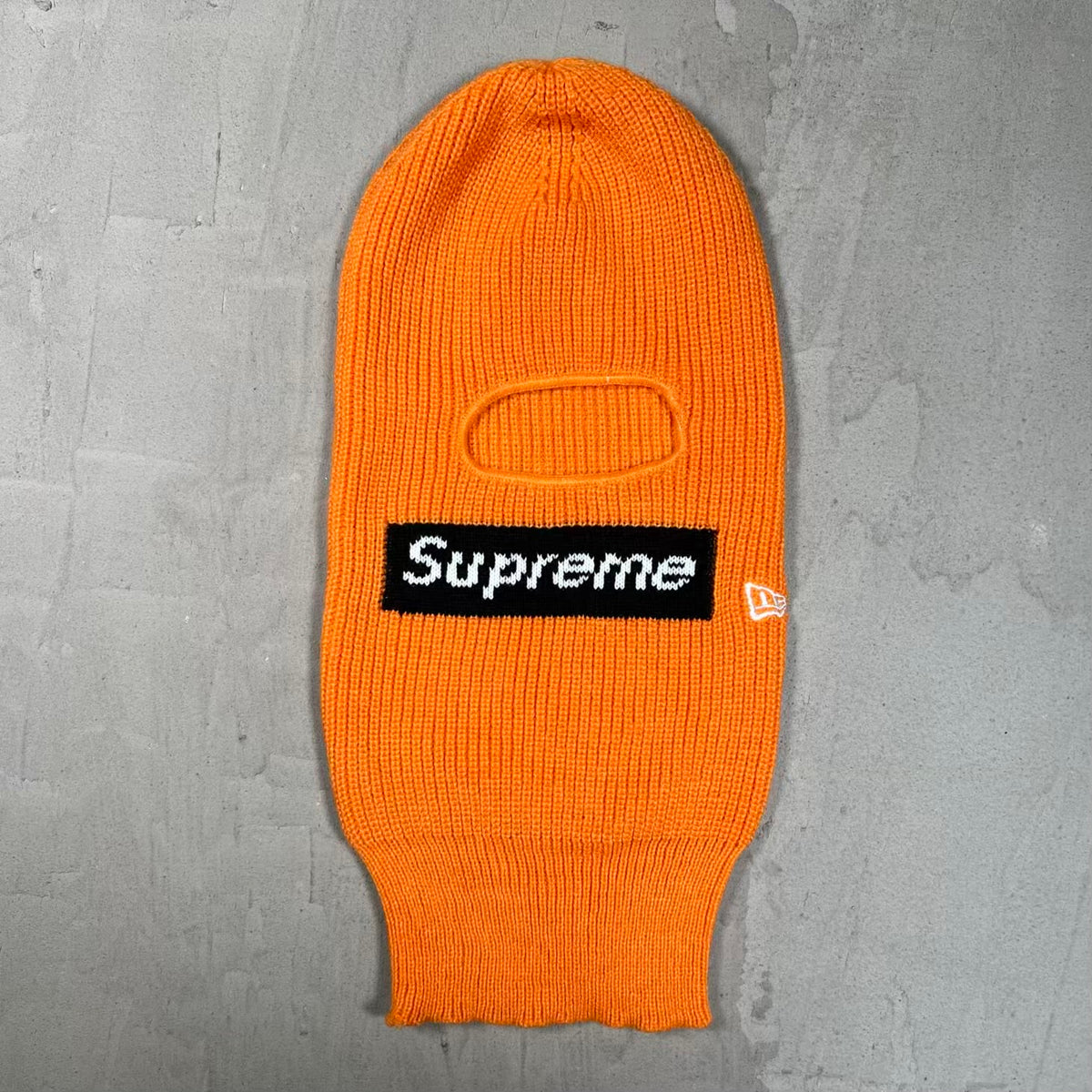 Supreme New Era Box Logo Balaclava Orange (2021) USED x18790