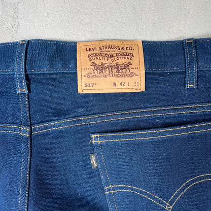 1990s Levis 517 Gold Tab Bootcut Blue Jeans Size 42x30 USED v20197