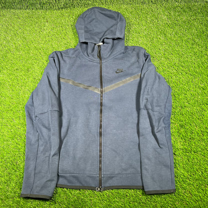 Nike Tech Navy Blue Hoodie Size Small USED v16833