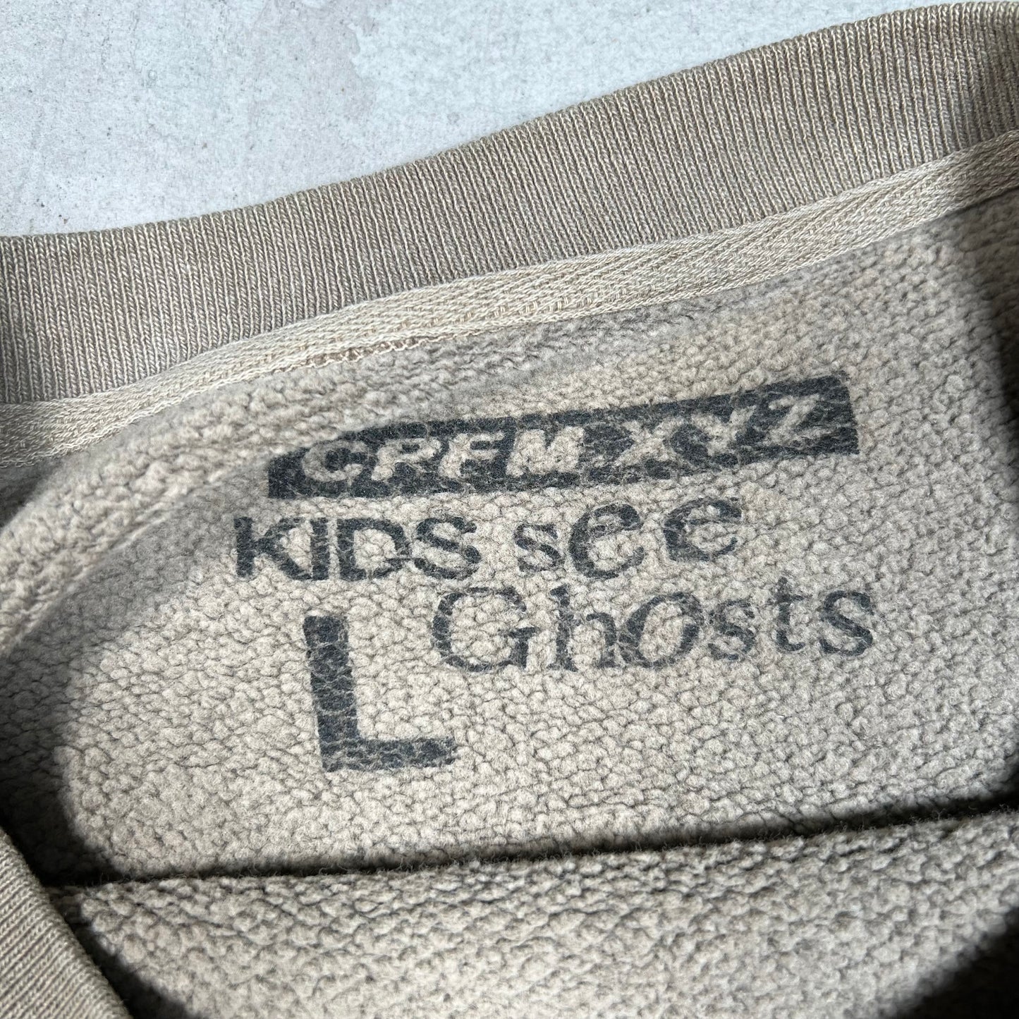 CPFM Kids See Ghost Kanye Cudi Lucky Me I see Ghost Brown Crewneck Size Large USED x1154