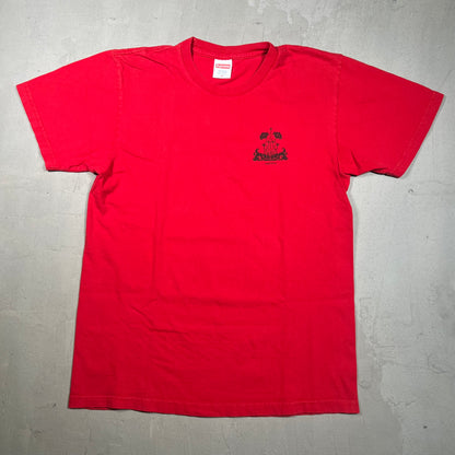 Supreme Art Nouveau Floral Red Tee Size Medium USED x17332