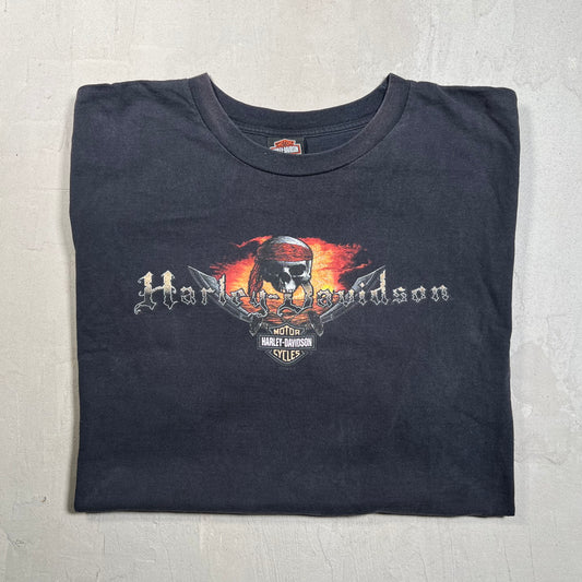 2005 Harley Davidson Black Pirate Tee Size 3XL USED v19403