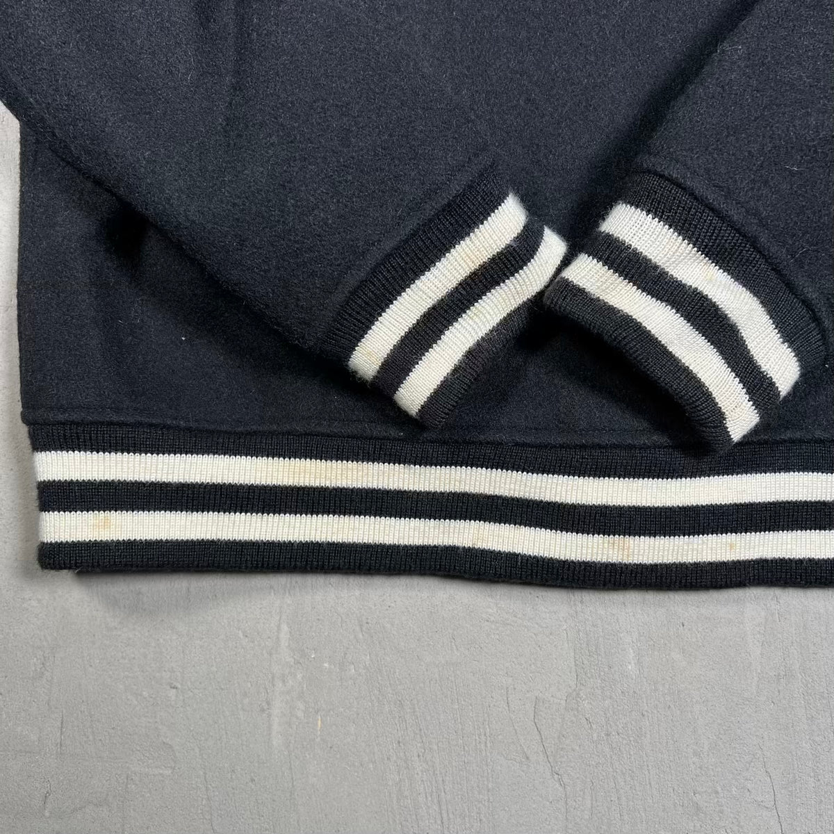 Supreme Playboy Bunny Woll Black Varsity Jacket (2011) Size Large USED x18505