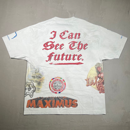 Travis Scott Circus Maximus "See the Future" White Tee Size XL USED x17354