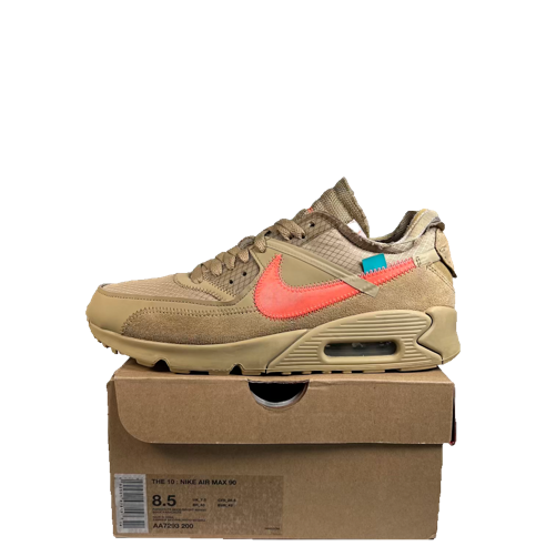 Nike Air Max 90 Off White Desert Ore (2019) Size 8.5 USED s23382