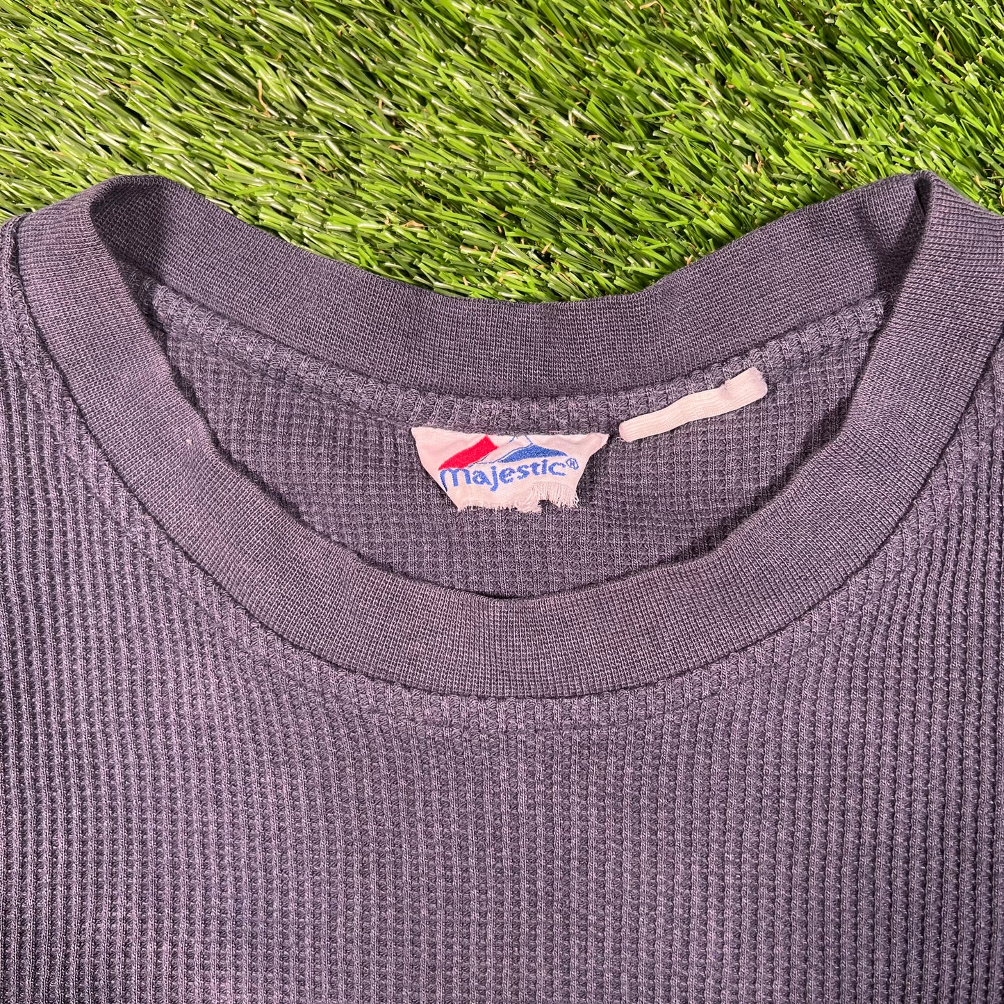 1990s Penn State Navy Waffle Thermal Size XL USED v17486