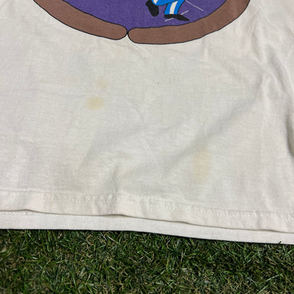 1990s Drifters White Band Tee Size XL USED v16107