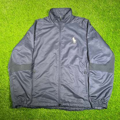 Polo Golf Ralph Lauren Navy Full Zip Windbreaker Size XL USED v17998