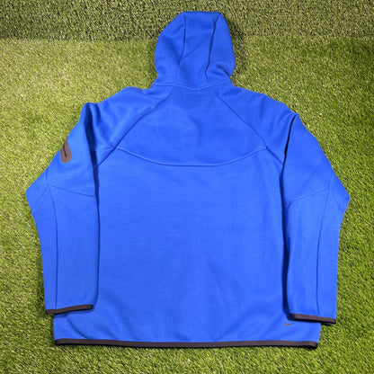 Nike Tech Fleece Hoodie Royal Blue Size XXL NEW v16686