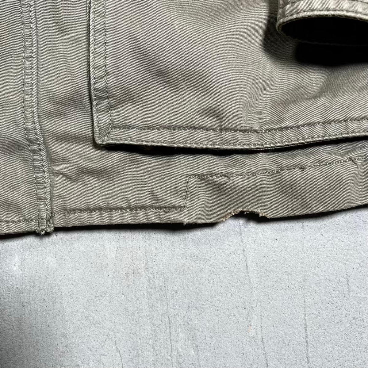 Gap Olive Green Hooded Field Jacket Size Large USED v20123