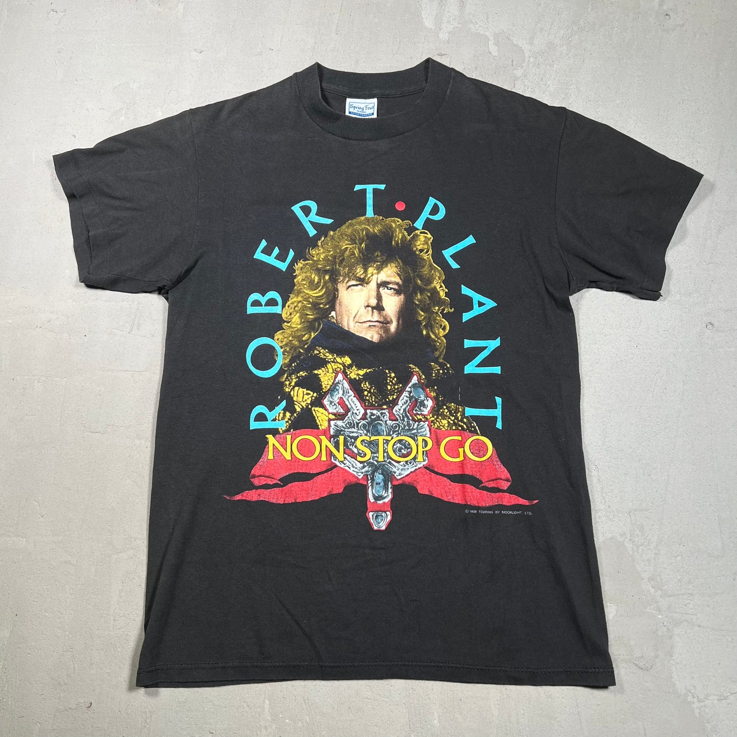 Robert Plant Non Stop Go 1988 Tee Size Medium USED v1320