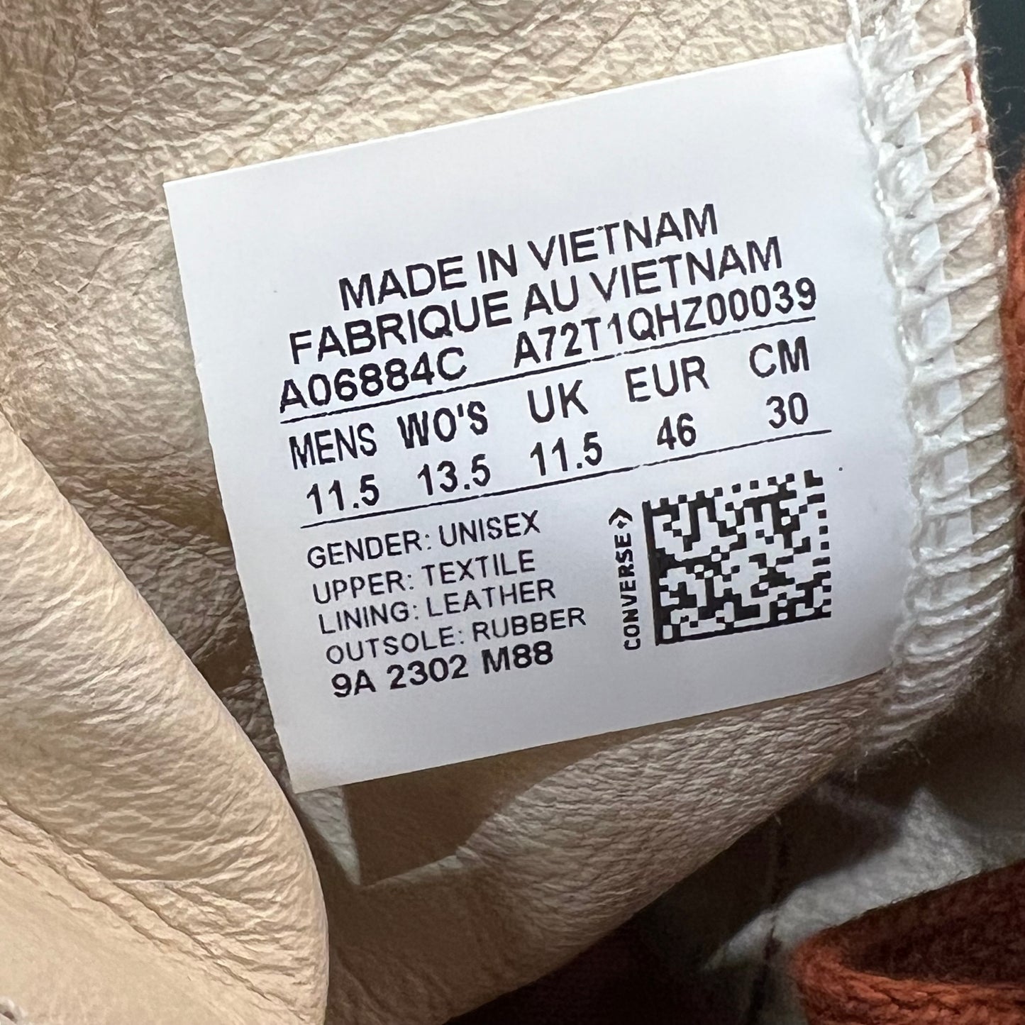 Kith Converse Gingerbread Monogram Chuck Taylor 70 (2023) Size 11.5 NEW s20195