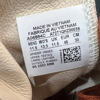 Kith Converse Gingerbread Monogram Chuck Taylor 70 (2023) Size 11.5 NEW s20195