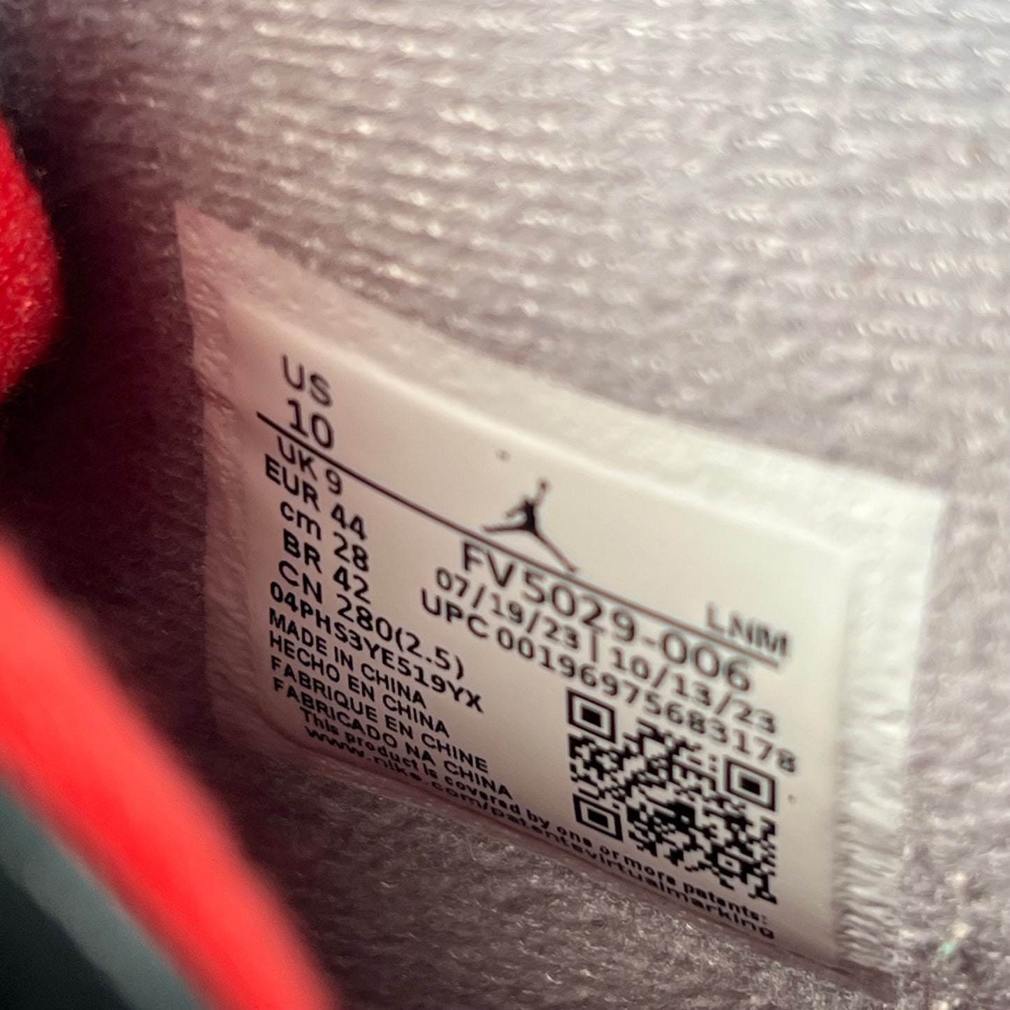 Jordan 4 Bred Reimagined (2024) Size 10 USED s22123