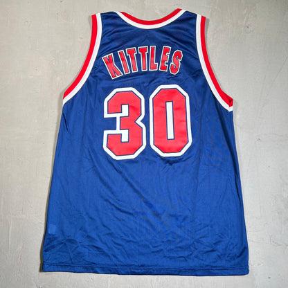 1990s New Jersey Nets Kerry Kittles Jersey Size 48 USED v19587