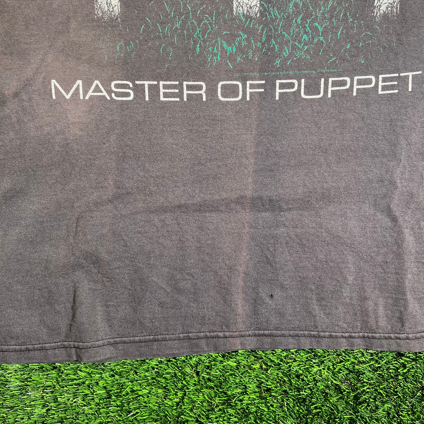 2007 Metallica Master of Puppets Black Tee Size Large USED v18871
