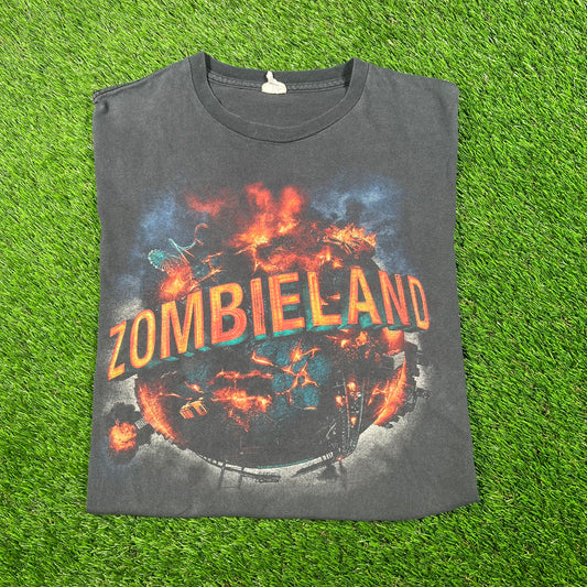 2009 Zombieland Promo Black Tee Size Medium USED v17672