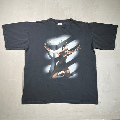 1996 Gloria Estefan "Gloria" Black Tee Size XL USED v19541