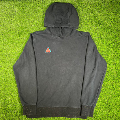 Nike ACG Black Pocket Logo Hoodie Size Small USED v16587
